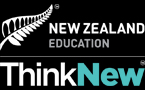 Logo del programa Think New para estudiar en Nueva Zelanda